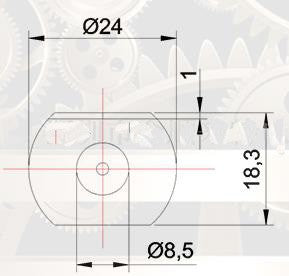 Length Elevator Parts 33.8MM Axial
